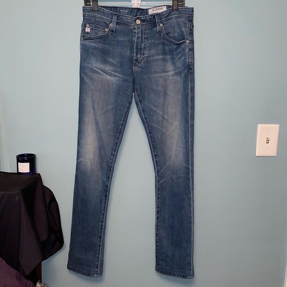 AG Adriano Goldschmied The Tellis Modern Slim Light Medium Wash Jeans 30R - Picture 1 of 9